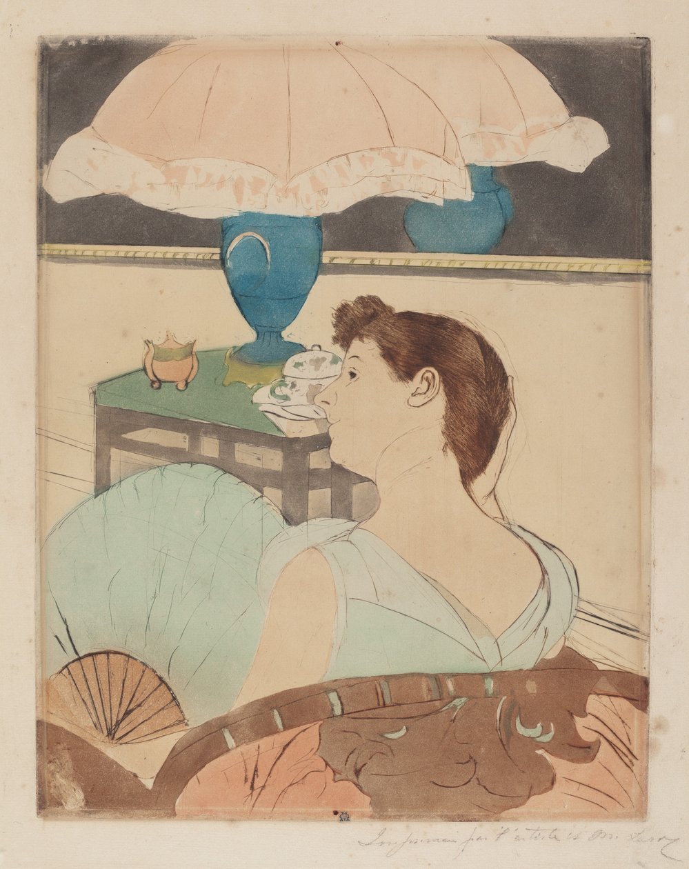 La Lampe - Mary Cassatt