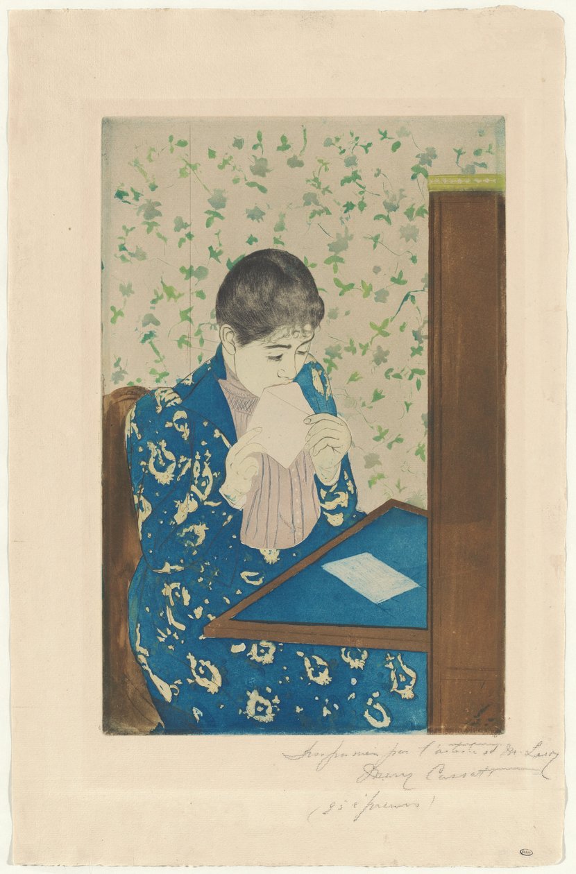 La Lettre, 1890-1891 - Mary Cassatt