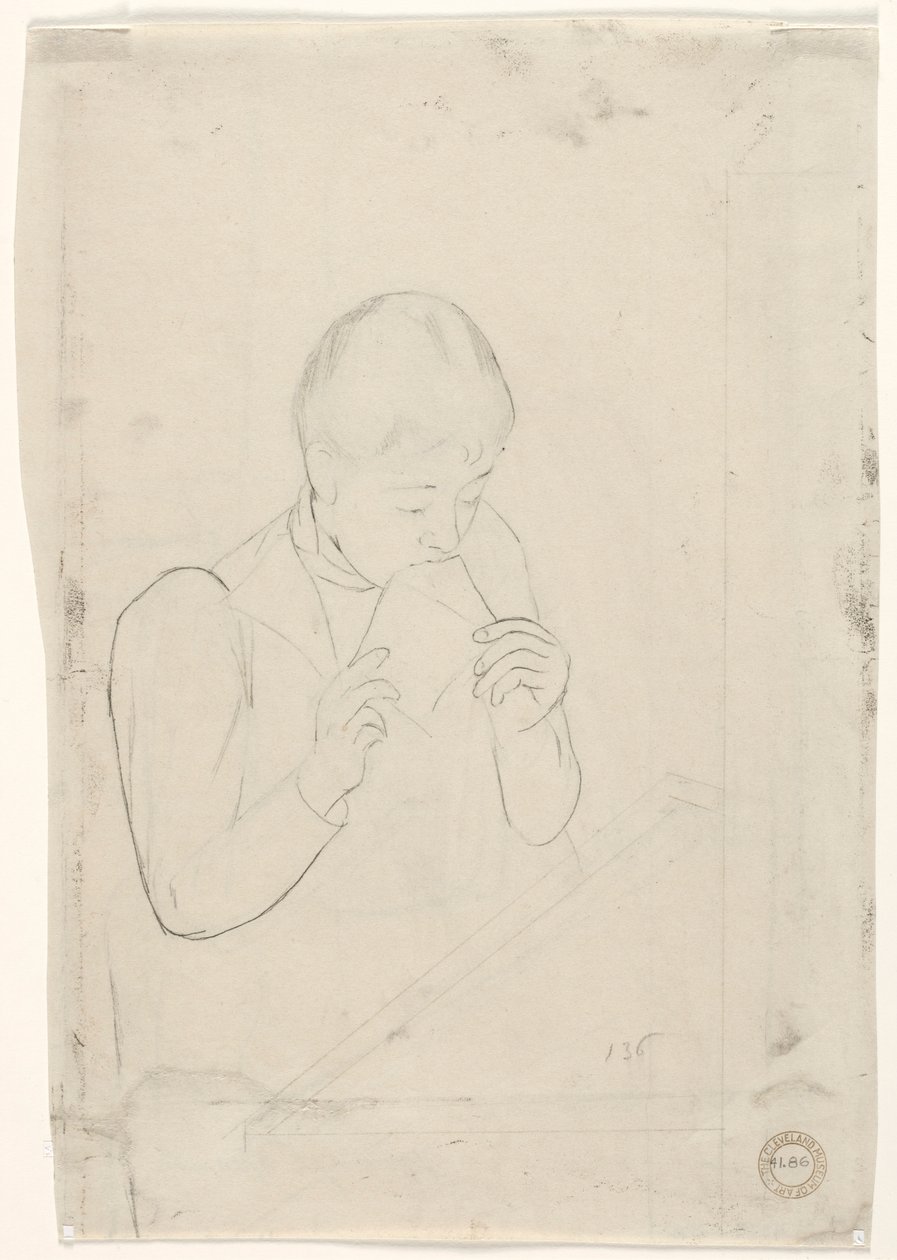 Le verso de la lettre - Mary Cassatt
