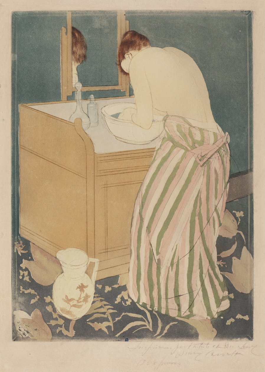 Femme se baignant - Mary Cassatt