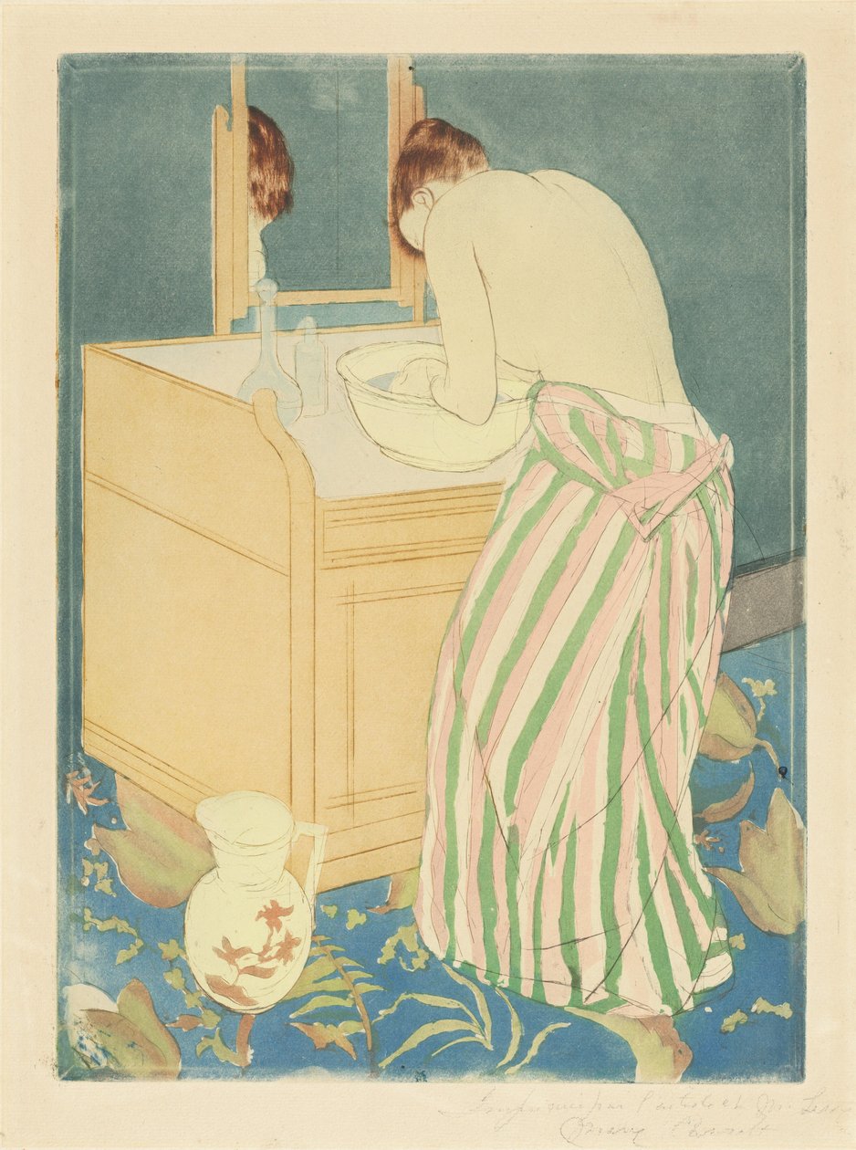 Femme se baignant - Mary Cassatt