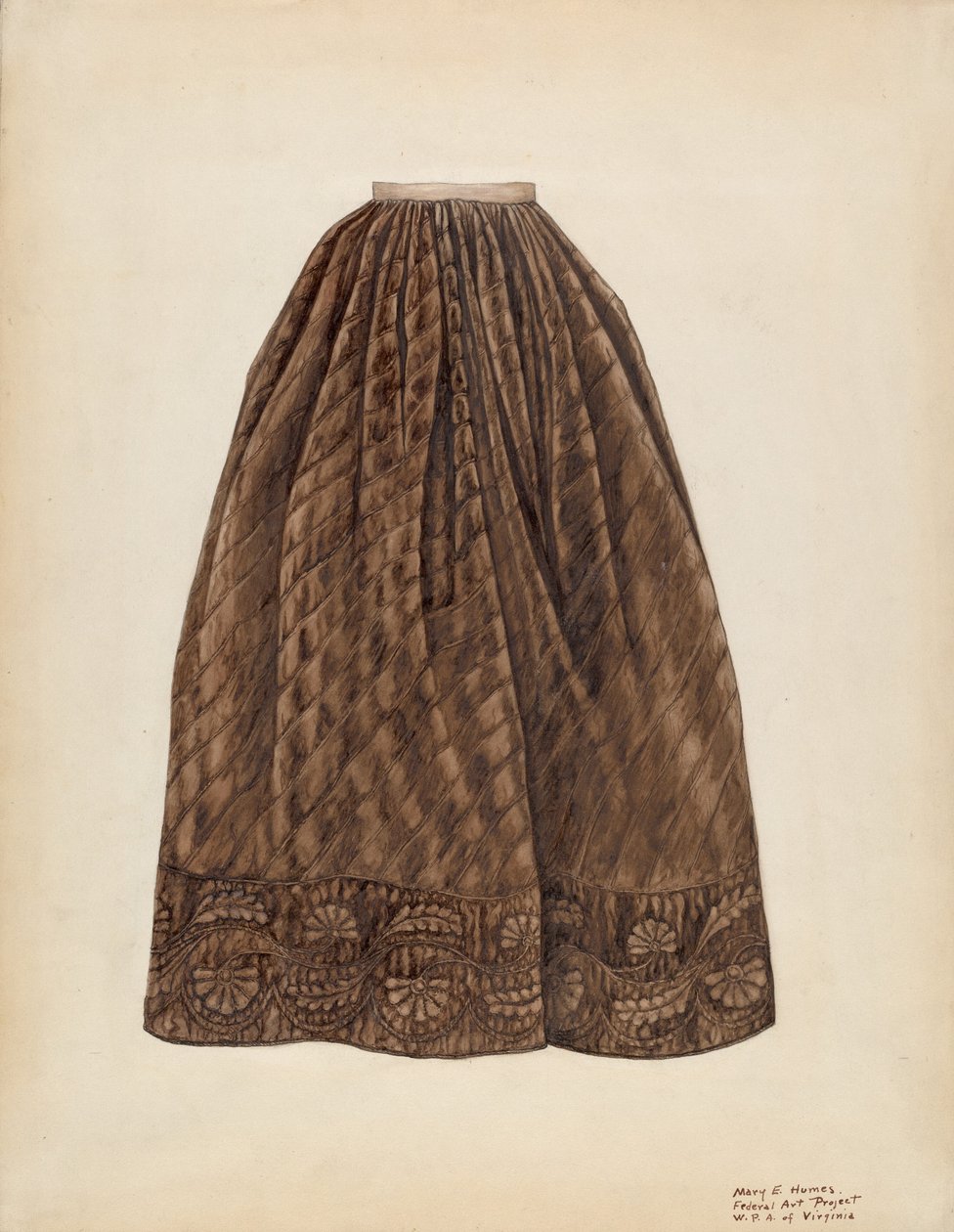 Jupon, vers 1938 - Mary E Humes