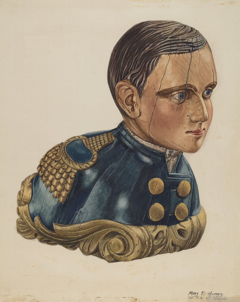 Ornement de la maison du pilote, vers 1939 - Mary E Humes