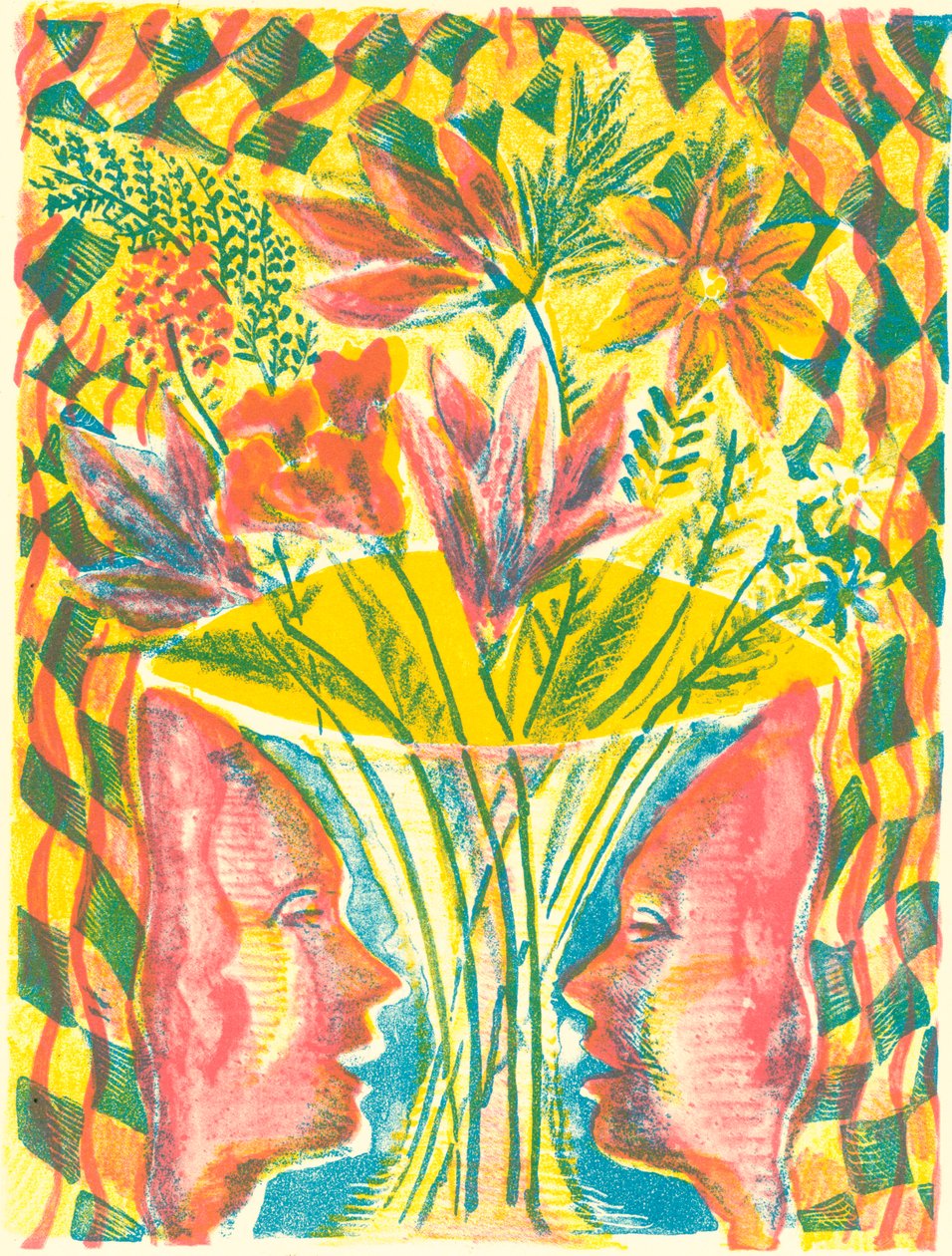 Visages et fleurs, 2015 - Mary Kuper