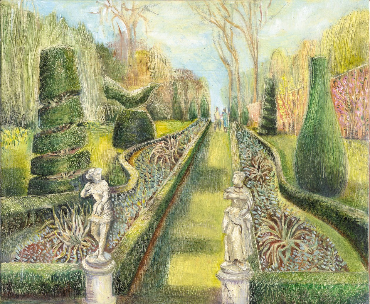 Le Long Jardin, Cliveden, statues, 2002 - Mary Kuper