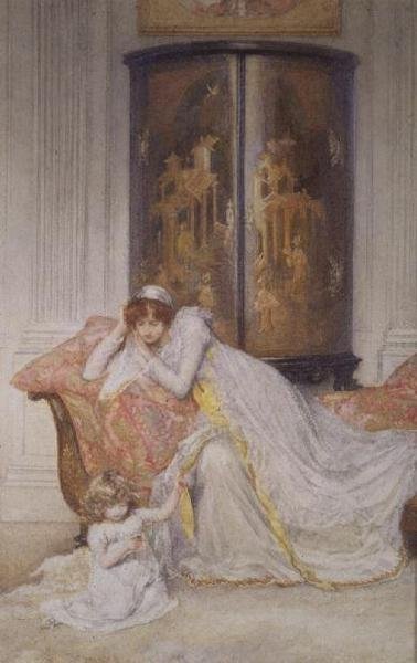 Mère et enfant, vers 1890 - Mary L. Gow