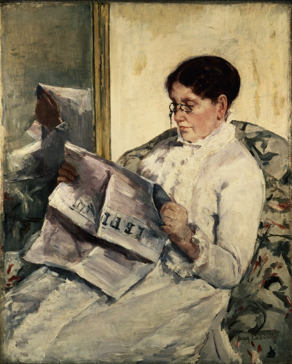 Lecture du Figaro, 1878 - Mary Cassatt