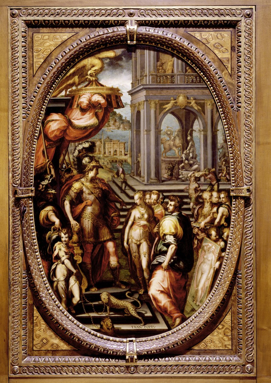 Alexandre le Grand donnant Campaspe à Apelles, 1572 - Maso da San Friano