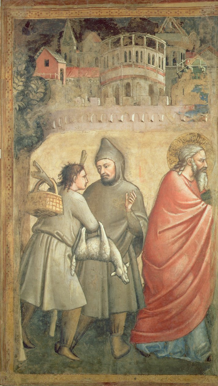 La rencontre à la Porte Dorée (détail) - Maso di Banco