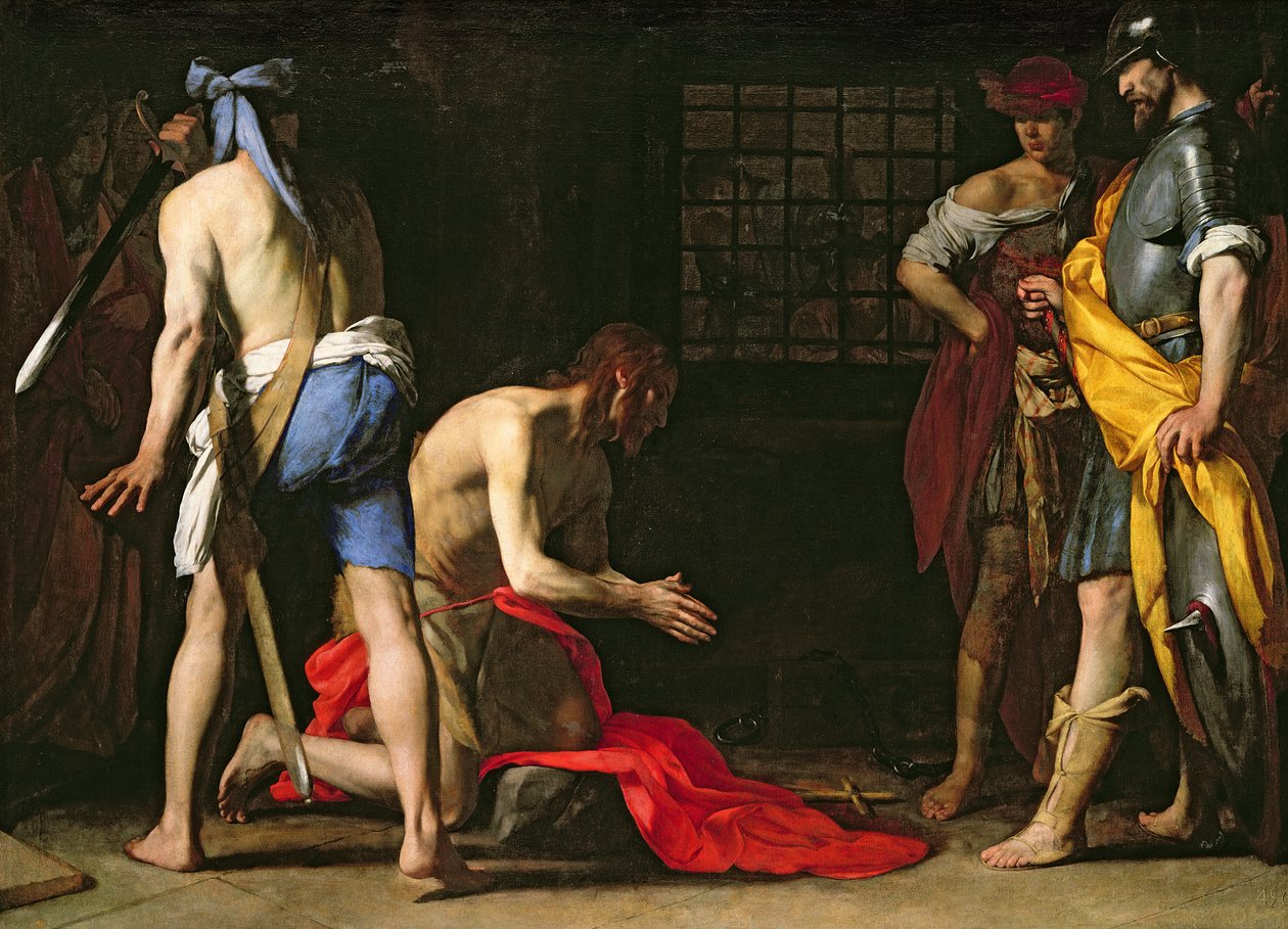 La décapitation de Jean-Baptiste, 1634 - Massimo Stanzione