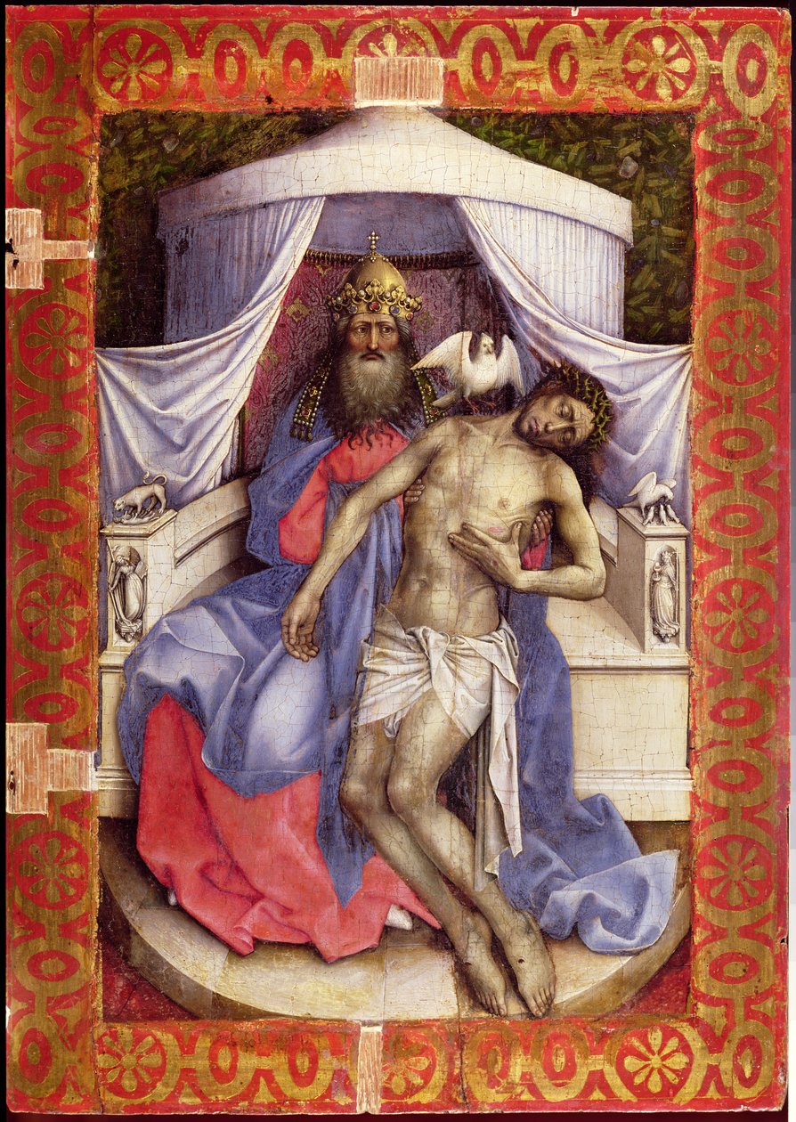 Trinité en deuil (Trône de Dieu) - Master of Flémalle