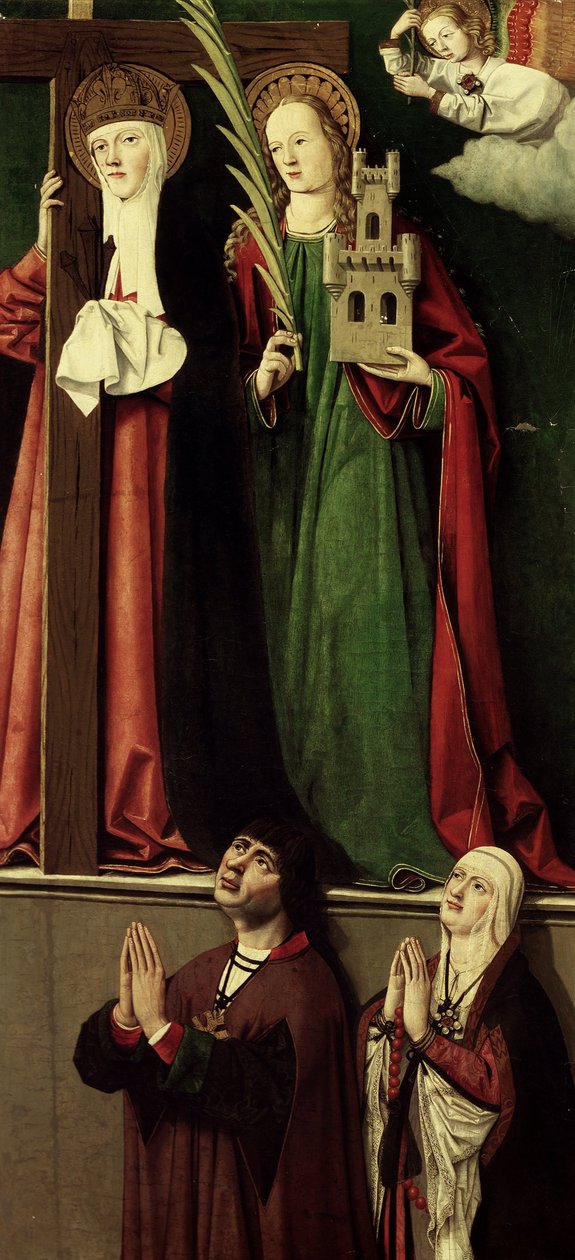 Les Rois Catholiques avec Sainte Hélène et Sainte Barbe - Master of Manzanillo