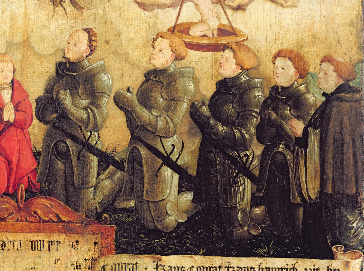 Chevaliers agenouillés (détail) - Master of Messkirch