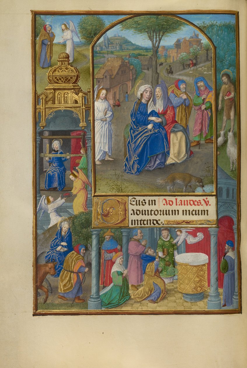 La Visitation - Master of the Dresden Prayer Book