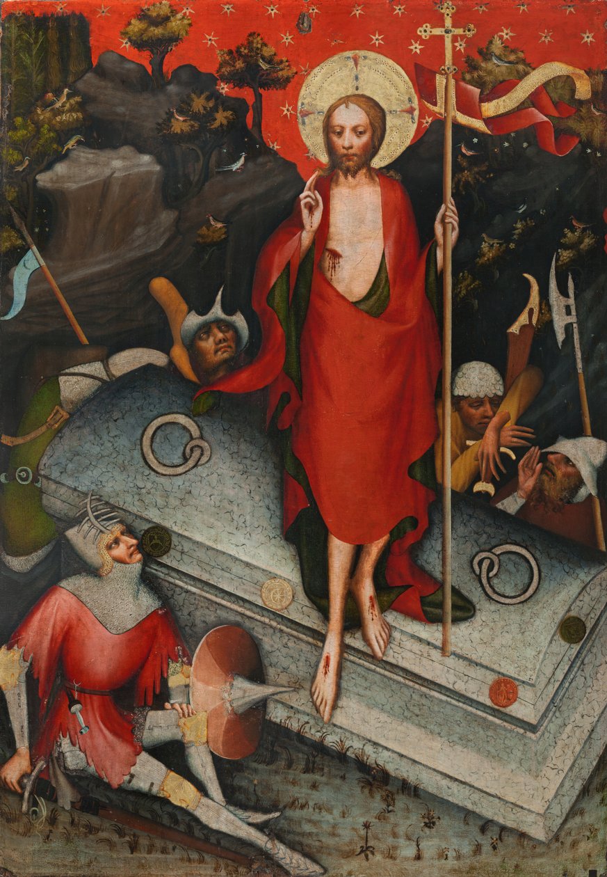 La Résurrection, SS Jacques le Mineur, Barthélemy, Philippe, après 1380 - Master of the Trebon Altarpiece