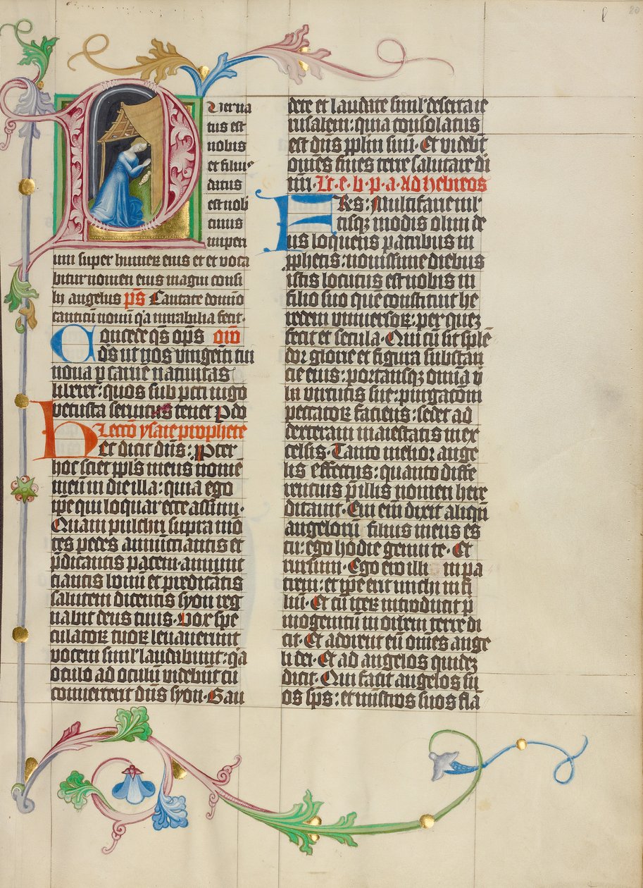 Initial P : La Nativité - Master Michael