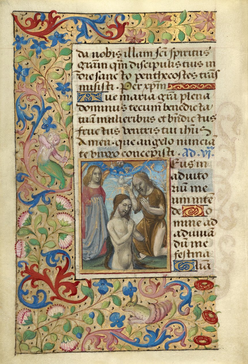 Baptême du Christ - Master of Cardinal Bourbon