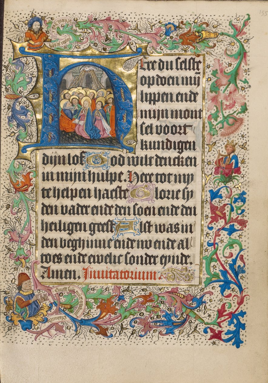 Initial H : Pentecôte - Master of Evert Zoudenbalch