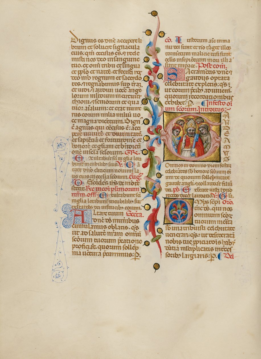 Initial G : All Saints - Master of the Brussels Initials