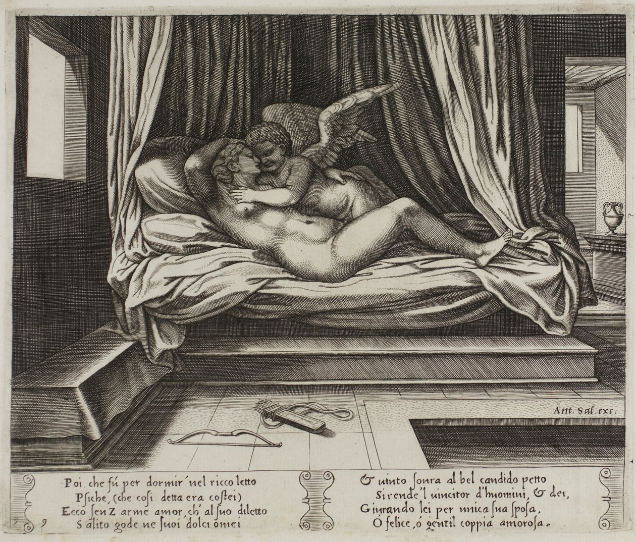 Cupidon dans les bras de Psyché - Master of the Die