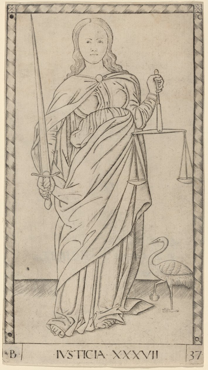 Justice - Master of the E Series Tarocchi