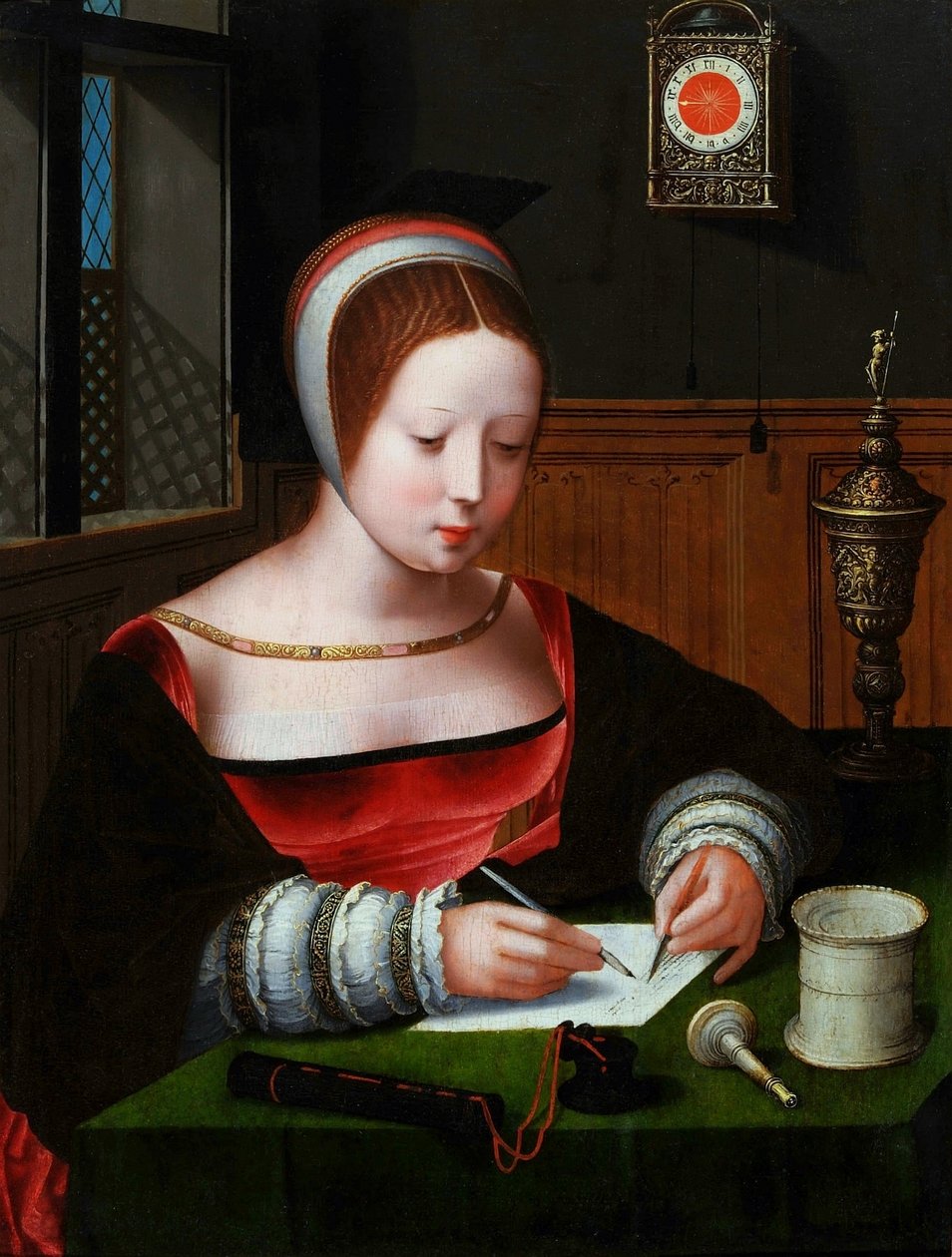 Marie-Madeleine écrit. - Master of the Female Half Lengths