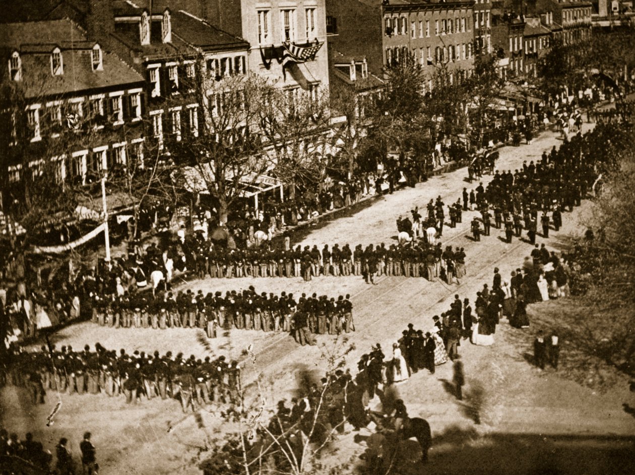 Procession funéraire de Lincoln, 1865 - Mathew B. Brady