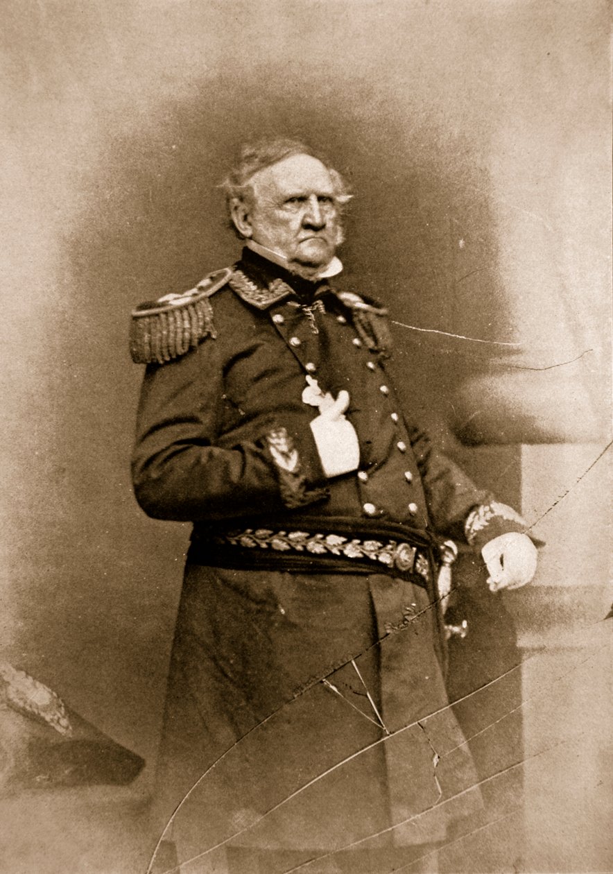 Portrait du général Winfield Scott, 1861-65 - Mathew B. Brady