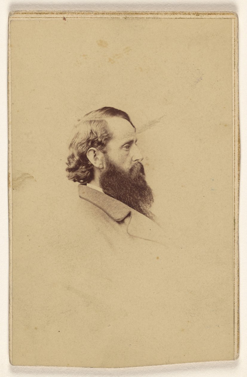 [Homme non identifié à longue barbe, de profil] - Mathew B. Brady