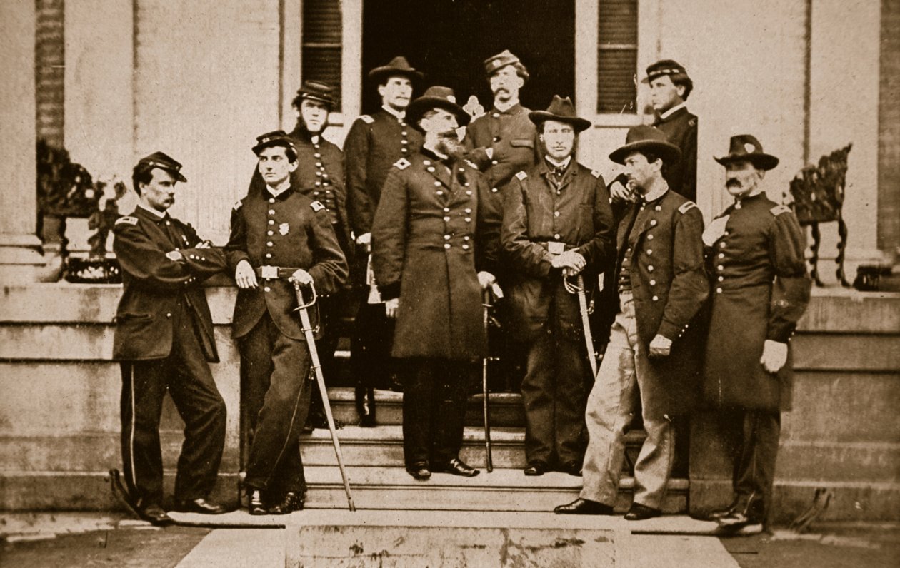 Général O. B. Wilcox et son état-major, 1861-65 - Mathew B. Brady
