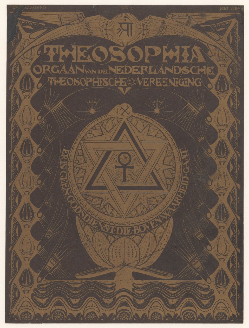 Couverture du magazine Theosophia - Mathieu Lauweriks