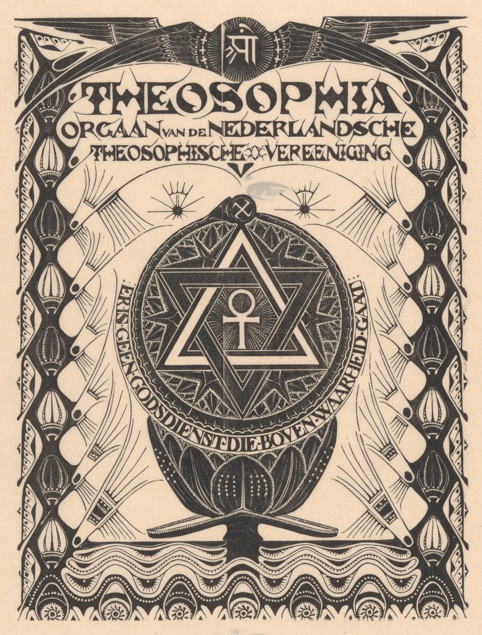 Couverture du magazine Theosophia - Mathieu Lauweriks