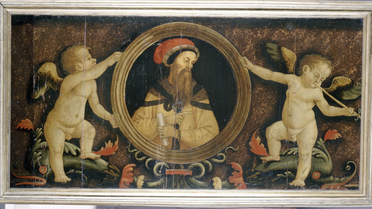 Portrait masculin avec putti - Matteo di Giuliano di Lorenzo Balducci