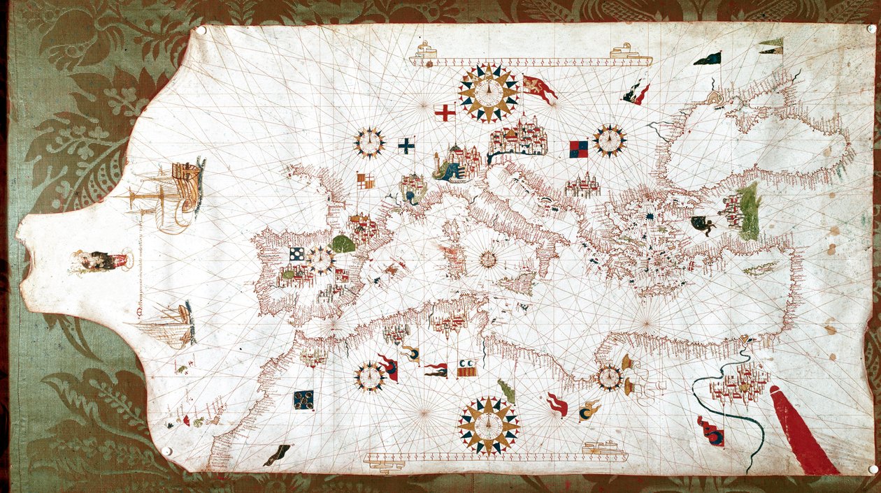Carte de la mer Méditerranée - Matteo Prunes