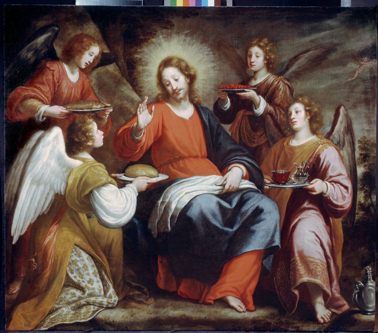 Les anges servant le Christ dans le désert - Matteo Rosselli