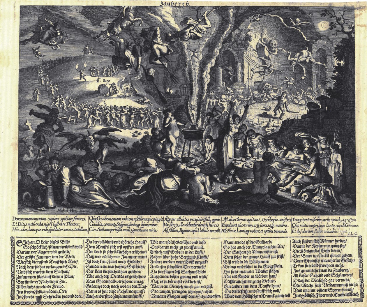 Le Sabbat des sorcières - Matthaus the Elder Merian
