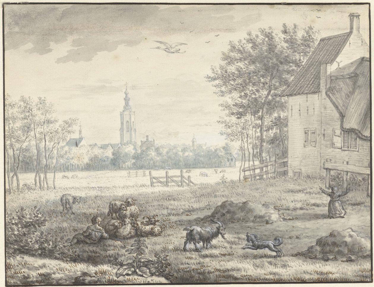 Vue de La Haye - Mattheus Verheyden