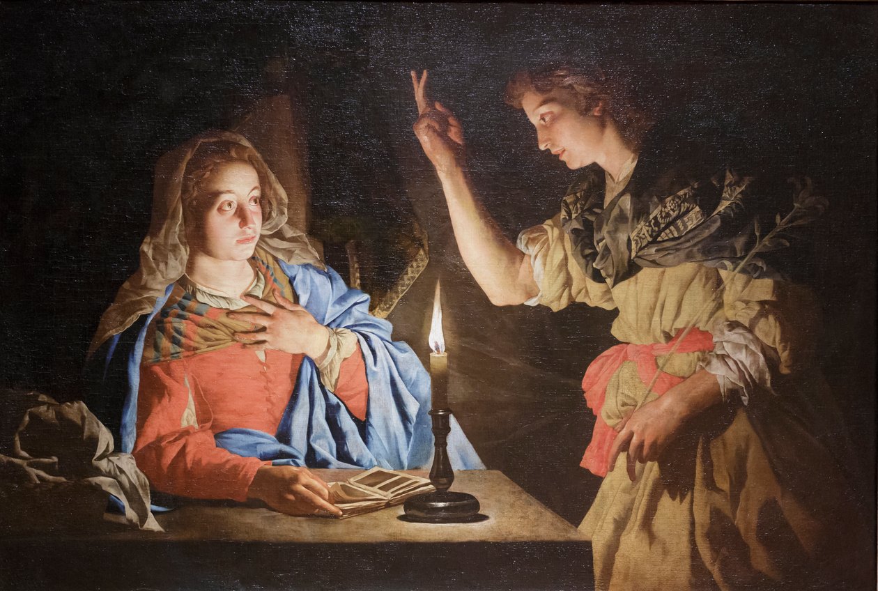 Annonciation - Matthias (c.1600 p.1650) Stomer