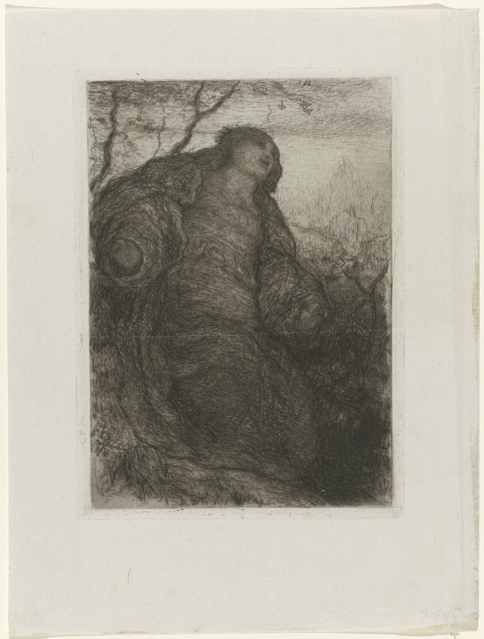 Femme sous un arbre - Matthijs Maris