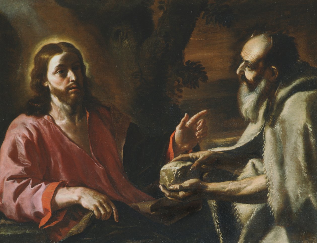 Le Christ tenté par Satan - Mattia Preti