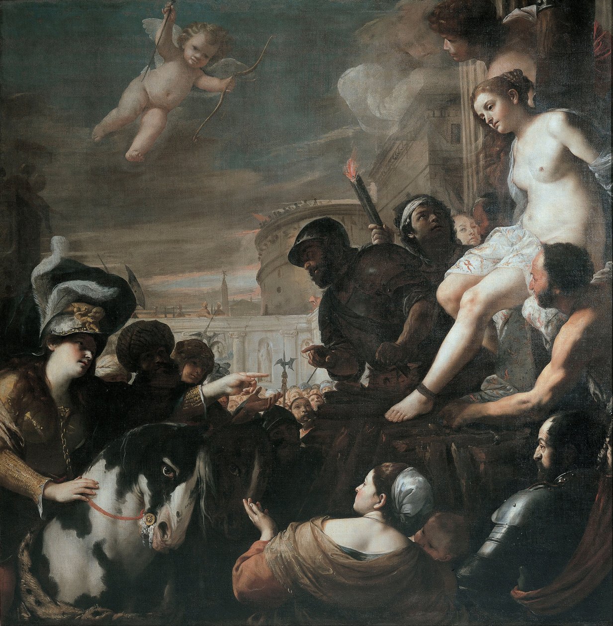 Clorinda sauve Olindo et Sophronia, 1645 - Mattia Preti