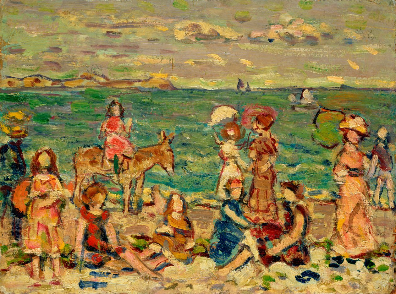 Scène de plage, vers 1912-13 - Maurice Brazil Prendergast
