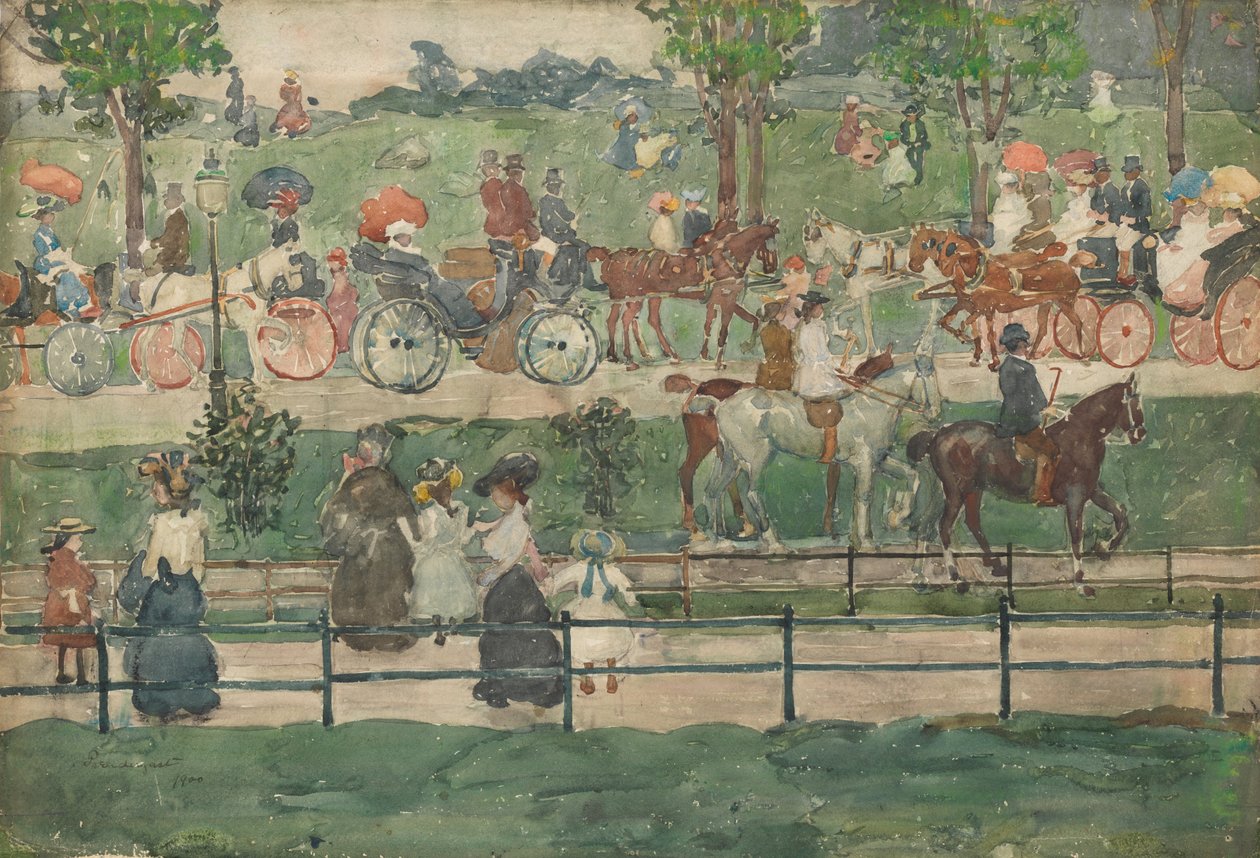 Central Park, 1900 - Maurice Brazil Prendergast