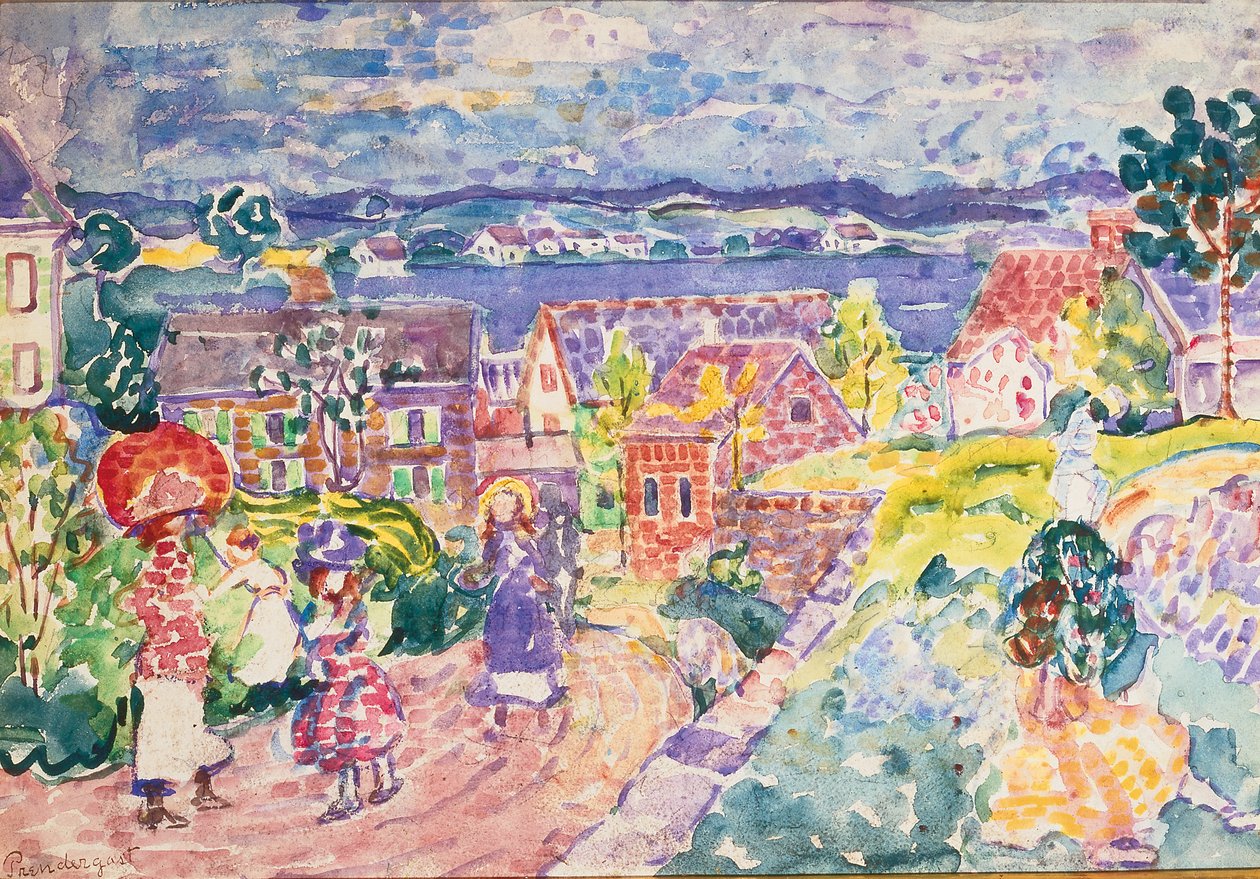 Côté sud des collines, c.1912-13 - Maurice Brazil Prendergast