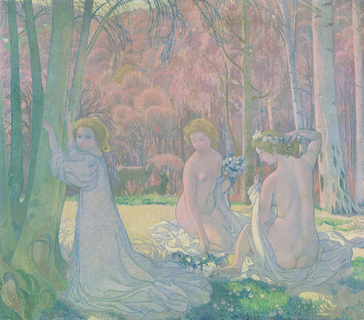Figures dans un paysage printanier, 1897 - Maurice Denis