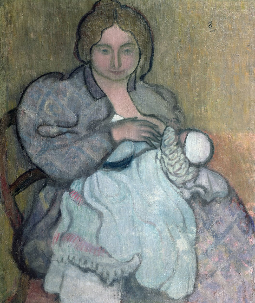 Maternité en robe blanche (Jean-Paul) c.1895 - Maurice Denis