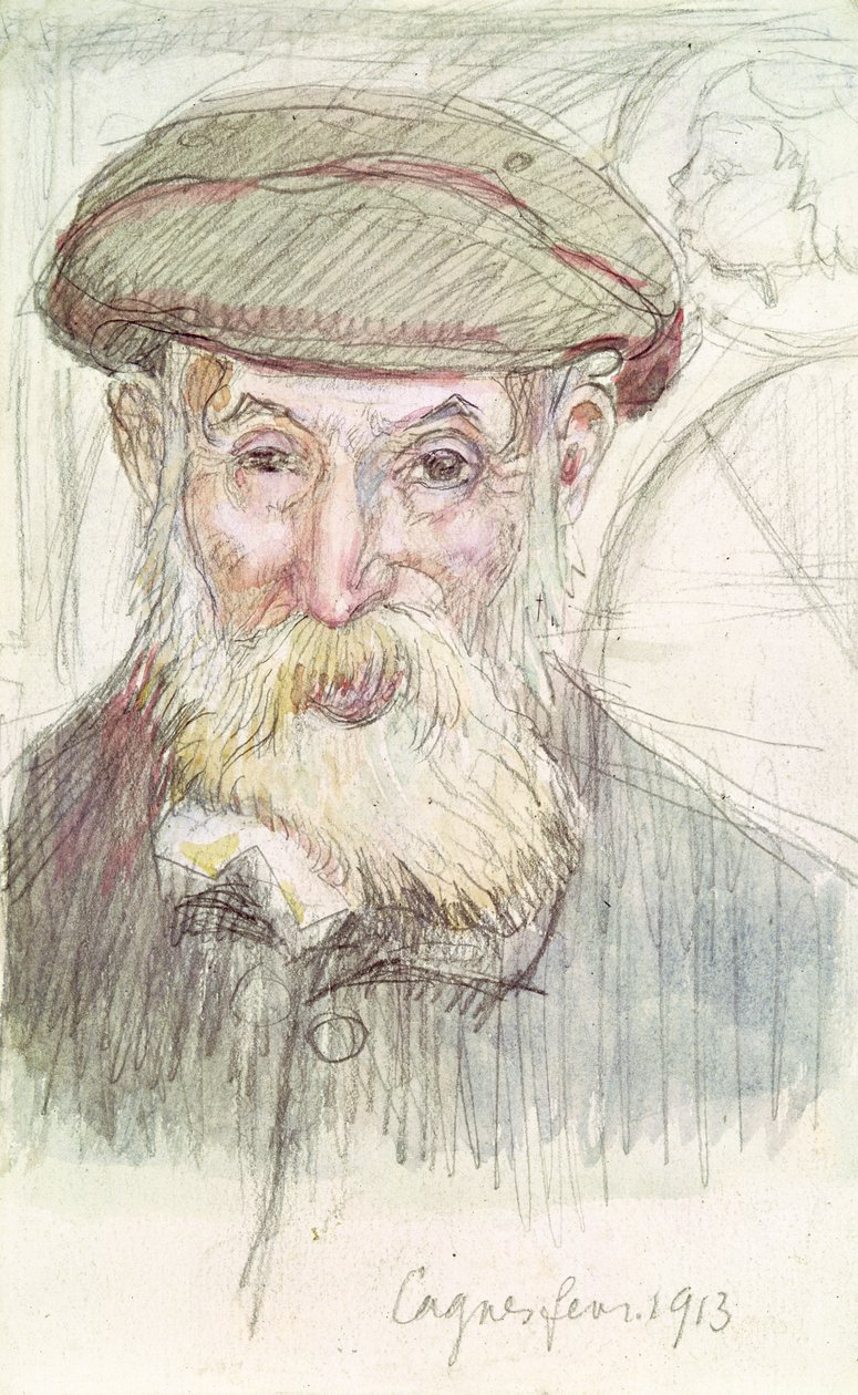 Portrait de Pierre Auguste Renoir (1841-1919) à Cagnes, 1913 - Maurice Denis