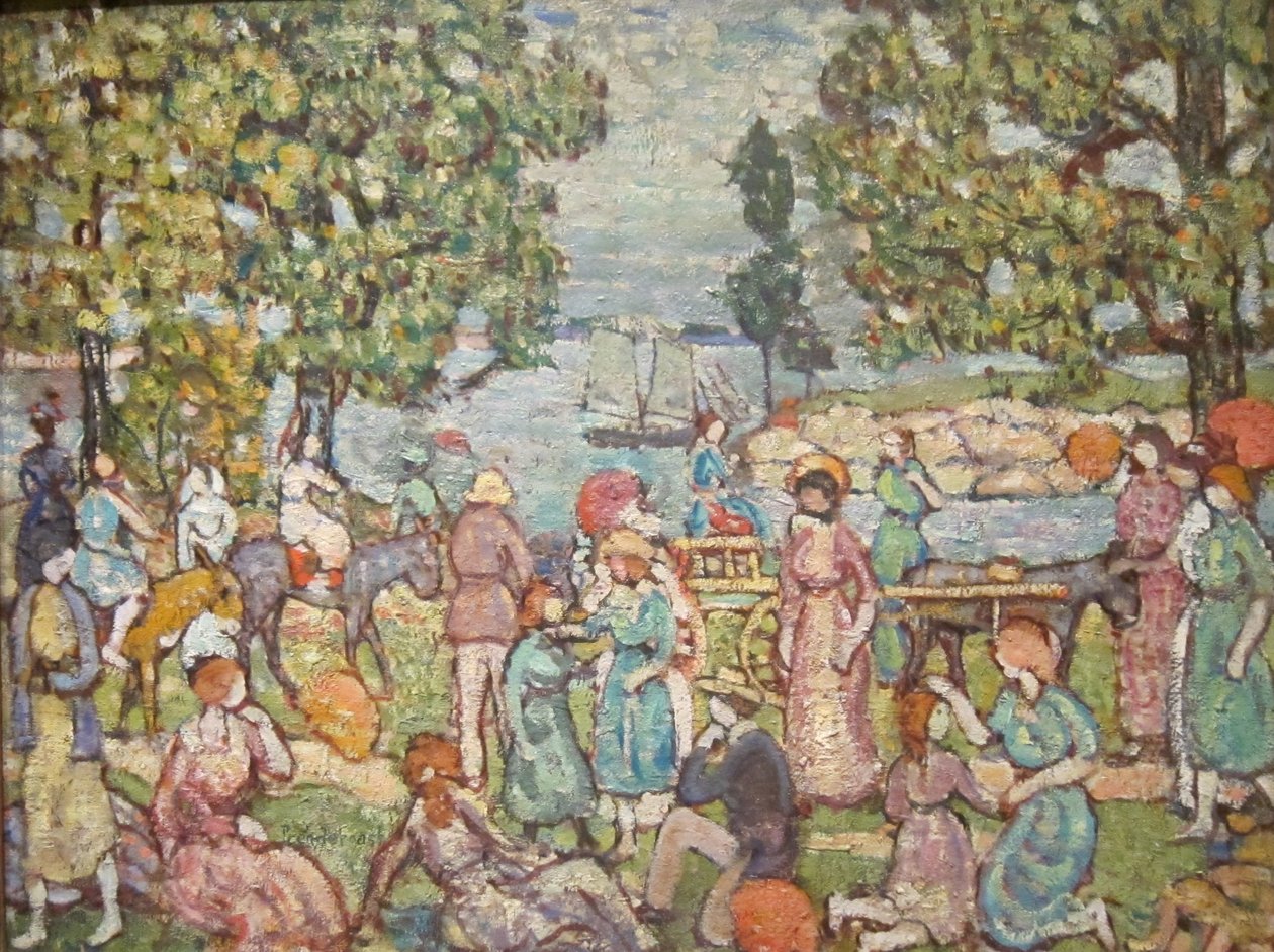 Sur la plage, No 3 - Maurice Brazil Prendergast
