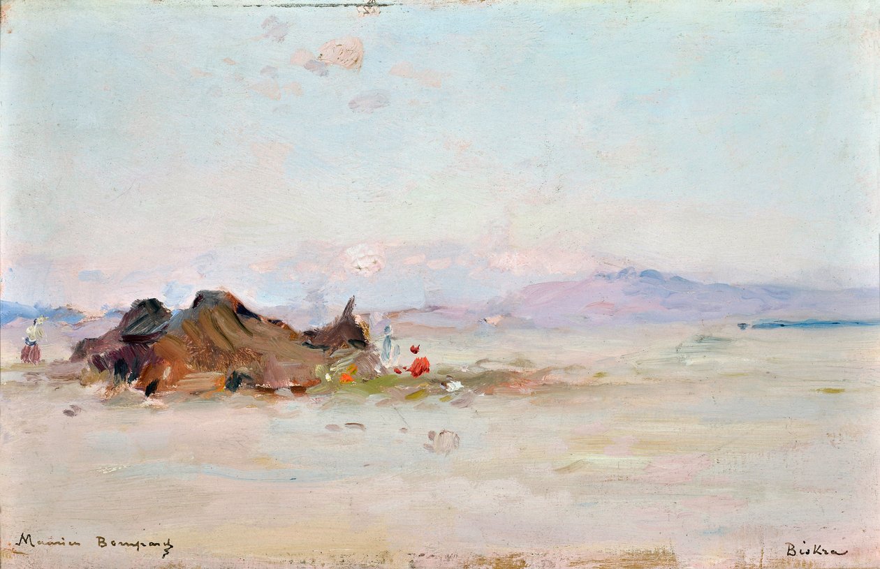 Camp dans le désert, Biskra (Algérie) - Maurice Bompard