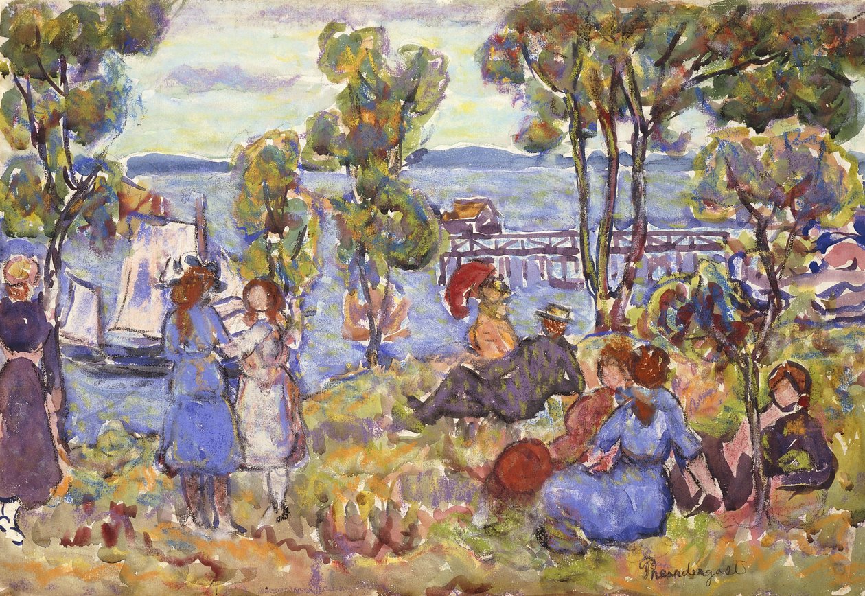 Débarcadère, Nahant Massachusetts - Maurice Brazil Prendergast